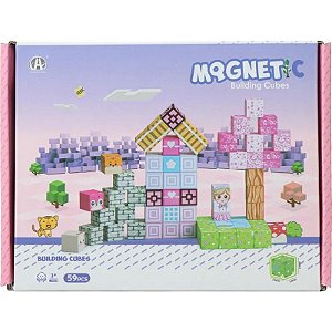 Jogo de Cubos Magnéticos de Construção Chuang Huang - CH1382 (59 peças)