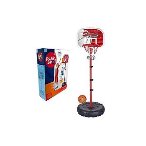 Jogo de Basquete Playspot 170cm com Bola 15cm Base