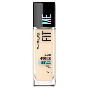 Base Líquida Maybelline Fit Me Matte + Poreless 120 Classic - 30mL