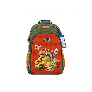 Mochila Super Mario 43X32X17CM Vermelha