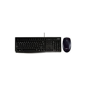 Kit Mouse e Teclado Logitech MK120 - 1000 DPI - Inglês - Preto