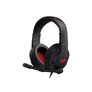 Fone de Ouvido Headset Gamer Redragon H211 Cronus RGB Com Fio Preto