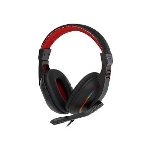 Fone P2 Redragon H120 RGB Ares Preto/Vermelho