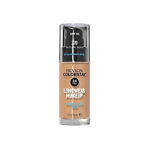 Base Líquida Revlon Colorstay Longwear Maquiagem FPS 20 - 220 Bege Natural
