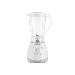 Liquidificador Mondial Easy Power L-550-W 550 Watts 2 Velocidades + Pulsar 127V ~ 60HZ - Branco/Cinza