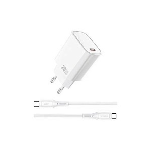 Cabo Wiwu Carregador com USB-C para USB-C WI-G007 - Branco