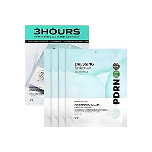 Máscara Facial Hidrogel PDRN VT Cosmetics - 4 Unidades