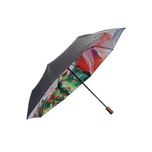 Guarda-Chuva Adulto Design Paisagem Floral Artística