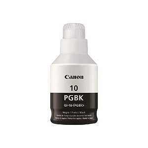 Frasco de Tinta Canon GI-10 - Preto 170ML