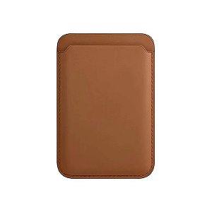 Porta-Cartões de Couro Coblue CBS-A22 para Celular - Marrom