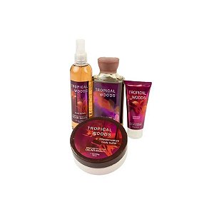 Kit Body Splash Dear Body Tropical Woods Feminino 236 ML + 295 ML + 59 ML + 200 G
