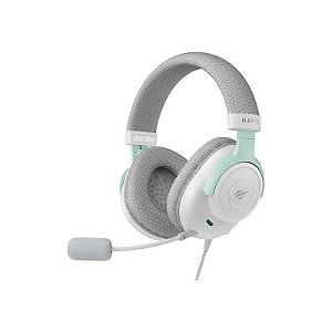 Fone de Ouvido Gamer Havit HVGMH-H2230E-WHC 3.5 MM - Cinza/Branco