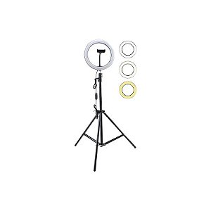 Anel de LED Satélite A-MK10 com 3 Suportes + Tripé de 2,10 M