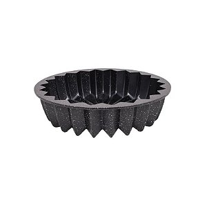 Forma Redonda Antiaderente para Bolo, 24x6,5 cm, Preta