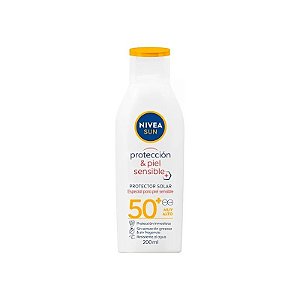 Protetor Solar Nivea Sun Proteção e Pele Sensível FPS 50 - 200ML