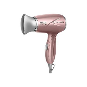 Secador de Cabelo Mondial Travel Ion SC-47-GR 1200 W Bivolt Rosado Dourado
