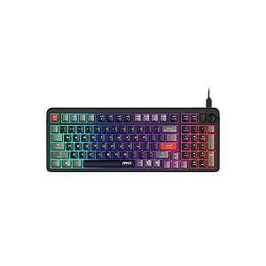 Teclado MSI Force GK110 USB US Preto