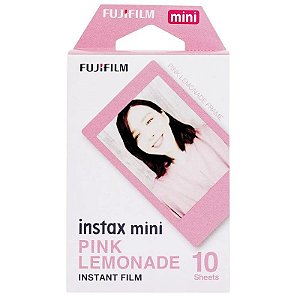 Filme Fujifilm Instax mini Pink Lemonade 8,6cm X 5,4cm - 10 Folhas
