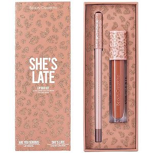 Kit de Lábios Beauty Creations Lip Duo She’s Late