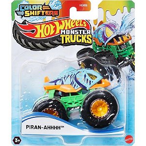 Caminhão Monstro Autito Piran-Ahhhh Hot Wheels Color Shifters Mattel - JDV93