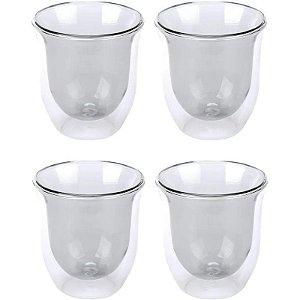 Jogo de Vasos com Parede Dupla para Café Espresso 75mL La Cafetiere - LCDWJESPRES4PC (4 peças)