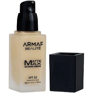 Base Líquida Armaf Beauté Matte Máxima Proteção FPS20 Clara 03 - 30mL