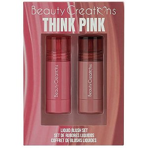 Kit Blush Líquido Beauty Creations Think Pink | LBLS-1 (2 Cores de 4.5g)