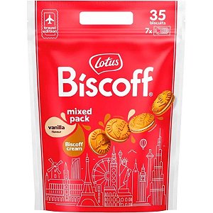 Biscoito Lotus Biscoff Mixed Pack Creme Baunilha - 350g (35 unidades)