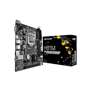 Placa Mãe Gamer Up H81M, Intel LGA 1150, M-ATX, DDR3, M.2 Nvme, UP-H81MDR3