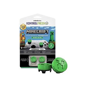 Conjunto de Grips Kontrolfreek Minecraft 2200-XBX Edição Creeper para Xbox - Verde