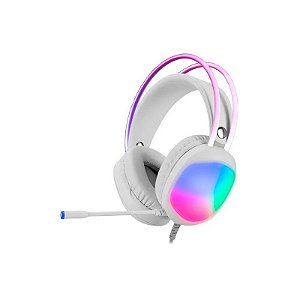 Fone de Ouvido Gamer Marvo Lumi 40 HG8959 RGB USB - Branco