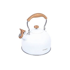 Chaleira de 2.5 Litros Inox - Branca