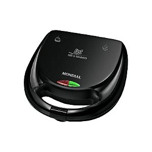 Sanduicheira Grill Mondial s-12 750 W 220V - Preta