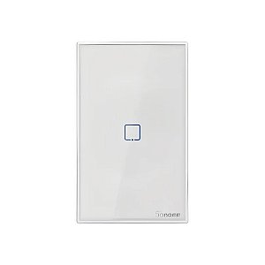 Interruptor de Parede Inteligente por Toque Sonoff T2US1C-TX 1 Botão Wifi Branco