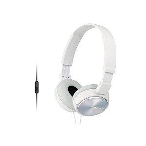 Fone de Ouvido Sony MDR-ZX310 AP com Microfone - Branco