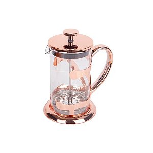 Cafeteira de Prensa Francesa em Vidro e Aço Inoxidável 600ML