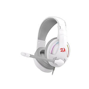 Fone de Ouvido Gamer Headset Redragon H211W Cronus RGB - Com Fio - Branco