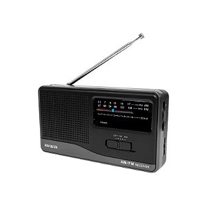 Rádio Portátil Aiwa AWFML3 A Pilha - Preto
