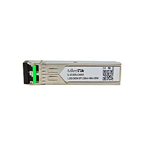 Fibra Óptica Mikrotik SFP CWDM s-C53DLC40D 1.25G FM 40KM 1530NM LC