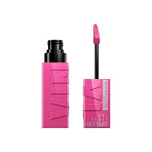 Batom Maybelline Superstay Vinyl Ink Rosa Edgy