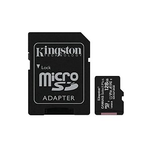 Cartão de Memória Micro SD Kingston C10 128GB / 100MBS - (SDCS2/128GB)