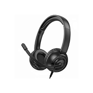 Fone de Ouvido para Jogos Hoco W112 com Conector de 3,5 MM - Preto