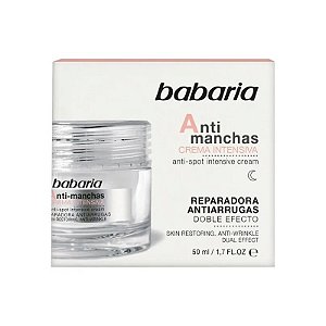 Creme Facial Intensivo Babaria Clareador e Reparador Antirrugas - 50ML