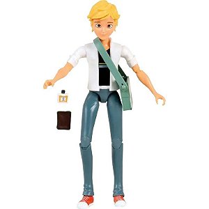 Boneco Adrien Agreste Zag Heroez Miraculous Playmates Toys - 50400-50408 (4 Peças)