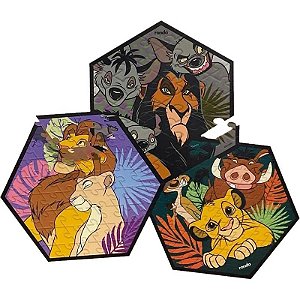 Quebra-Cabeça Roda Disney O Rei Leão 12538 (30, 52 e 80 Peças)