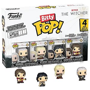 Boneco Geralt/Ciri/Yennefer/Jaskier - Funko Bitty Pop! 86125