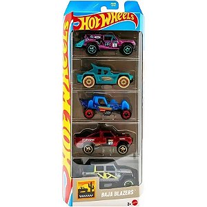 Kit de Carrinhos Hot Wheels Baja Blazers Mattel - JBJ82 (5 unidades)