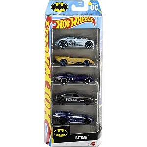 Carros Hot Wheels Batman Mattel - JBJ76 (5 unidades)