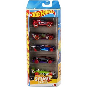 Pista de Brinquedo Hot Wheels Stunt Tracks Mattel - JBJ83 (5 unidades)
