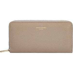 Carteira David Jones P160-510 Feminina - Marrom Taupe Quente